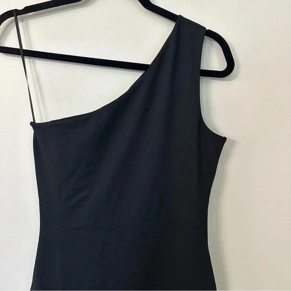 Susana Monaco One Shoulder Bodycon Dress in Black Women's Knee Length Size S NWT - Picture 6 of 10